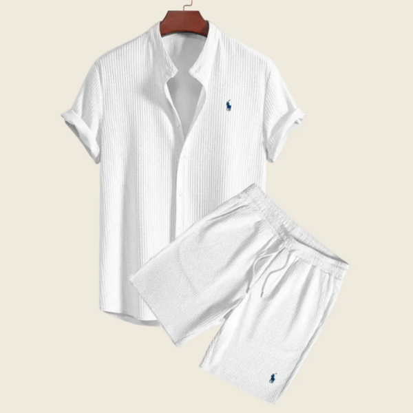 Heritage Polo Set — Premium Shirt + Shorts